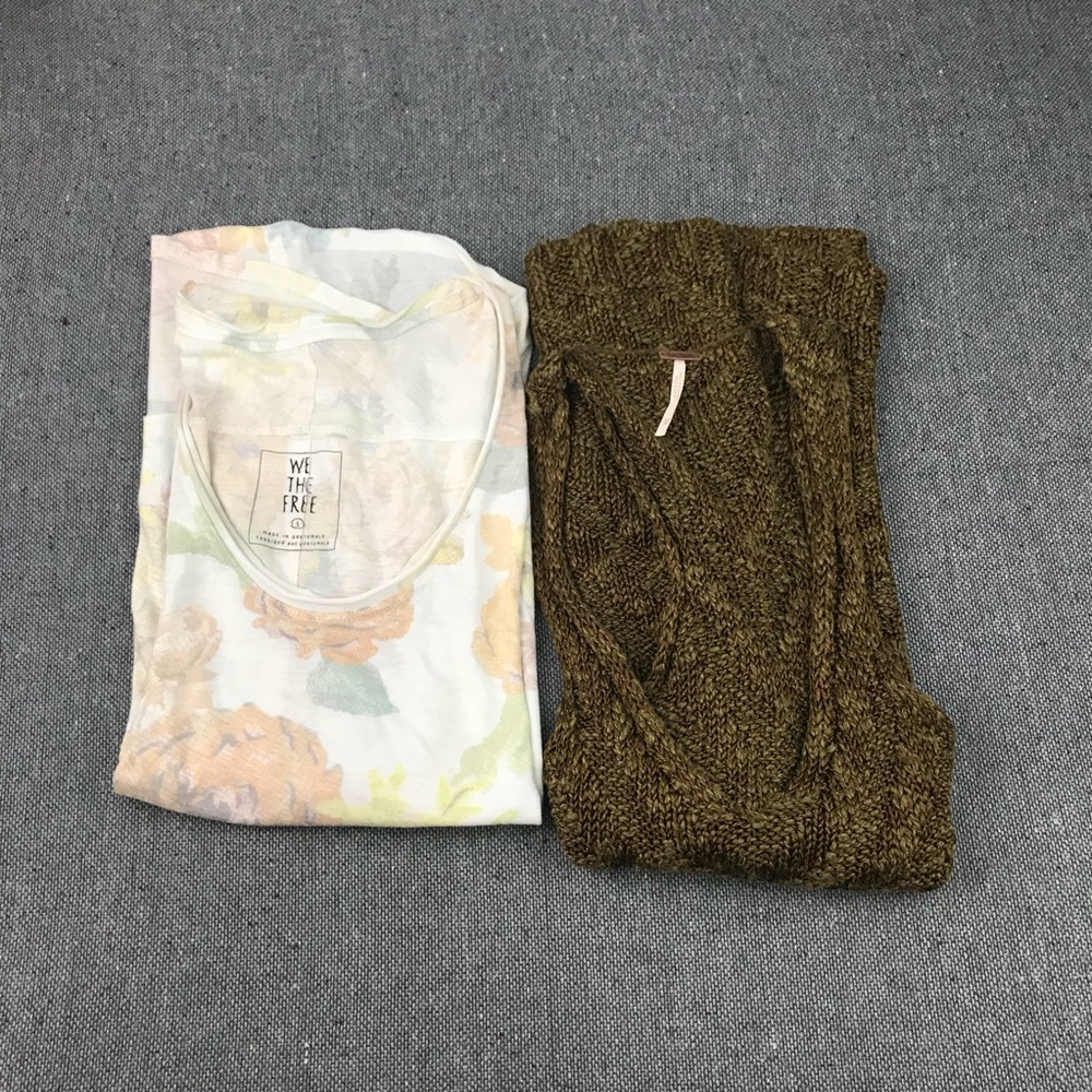 Free People XS/S Lot Bundle 2 Sleveless Tops NWT